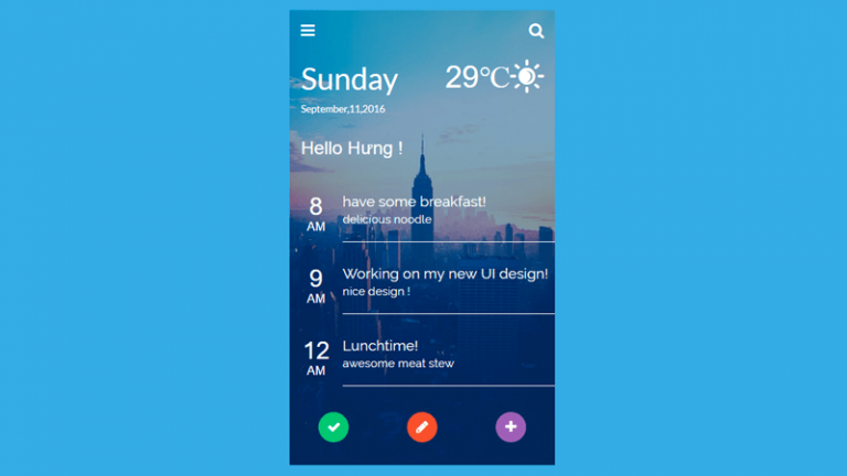 ui-design-morning-timeline