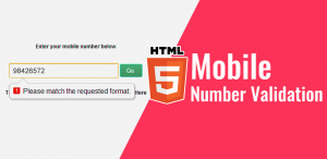 Html 5 Mobile Number Validation