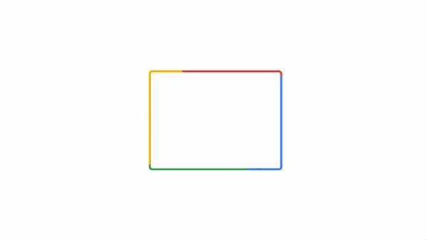 Rainbow rotating border