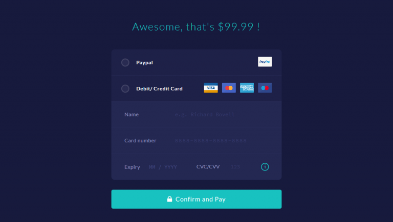 Top 10 CSS Checkout Forms