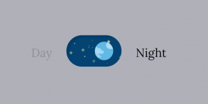 Simple Day Night Toggle Snippet with Animated Background
