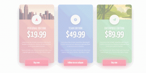Animated Pricing Cards With Neon Buttons