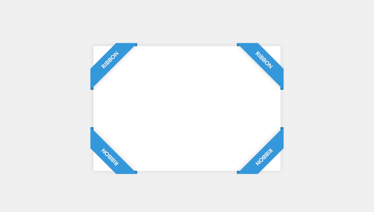 Pure CSS Corner Ribbons