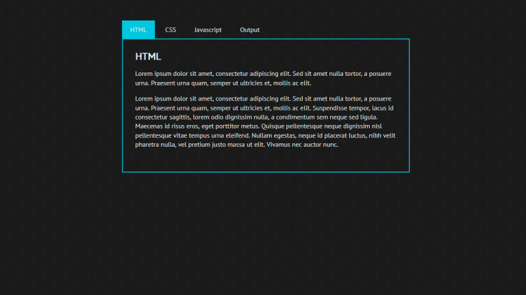 TOP 12 CSS Tabs