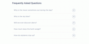 FAQ Content Style Accordion