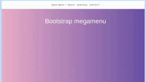 Top 25 Bootstrap Menus