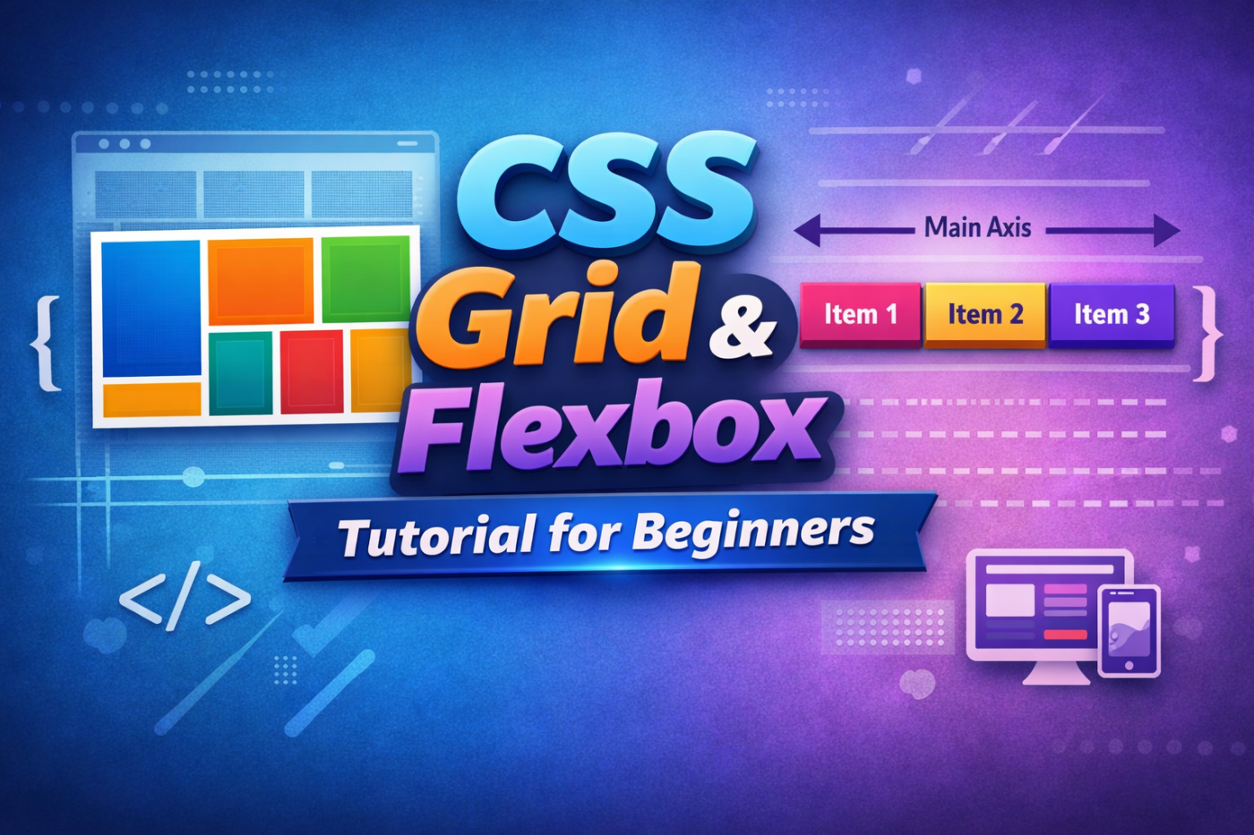 Learn CSS Grid & Flexbox the Right Way (Beginner-Friendly 2026 Guide)